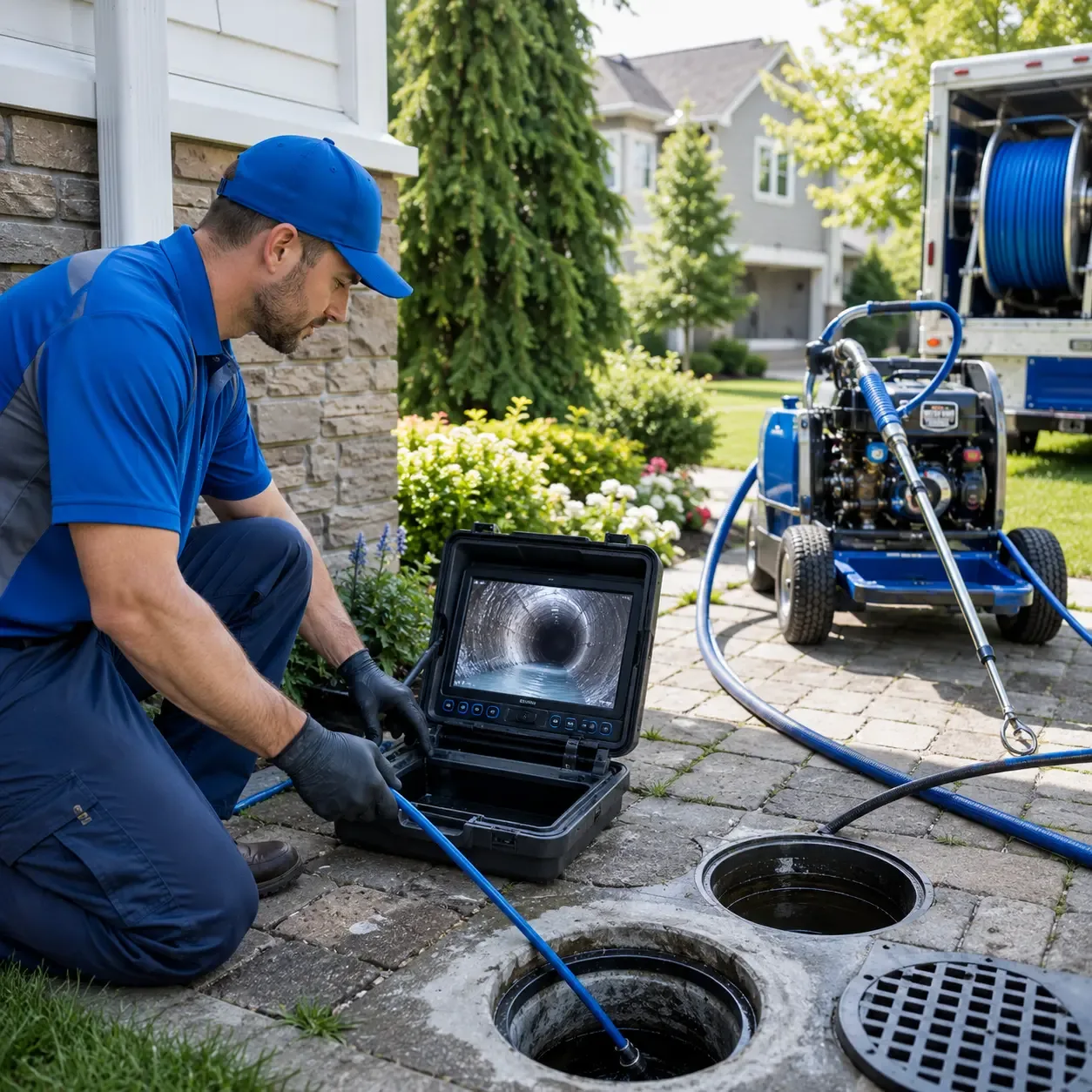 Outdoor drain cleaning professionals serving Lignum, VA