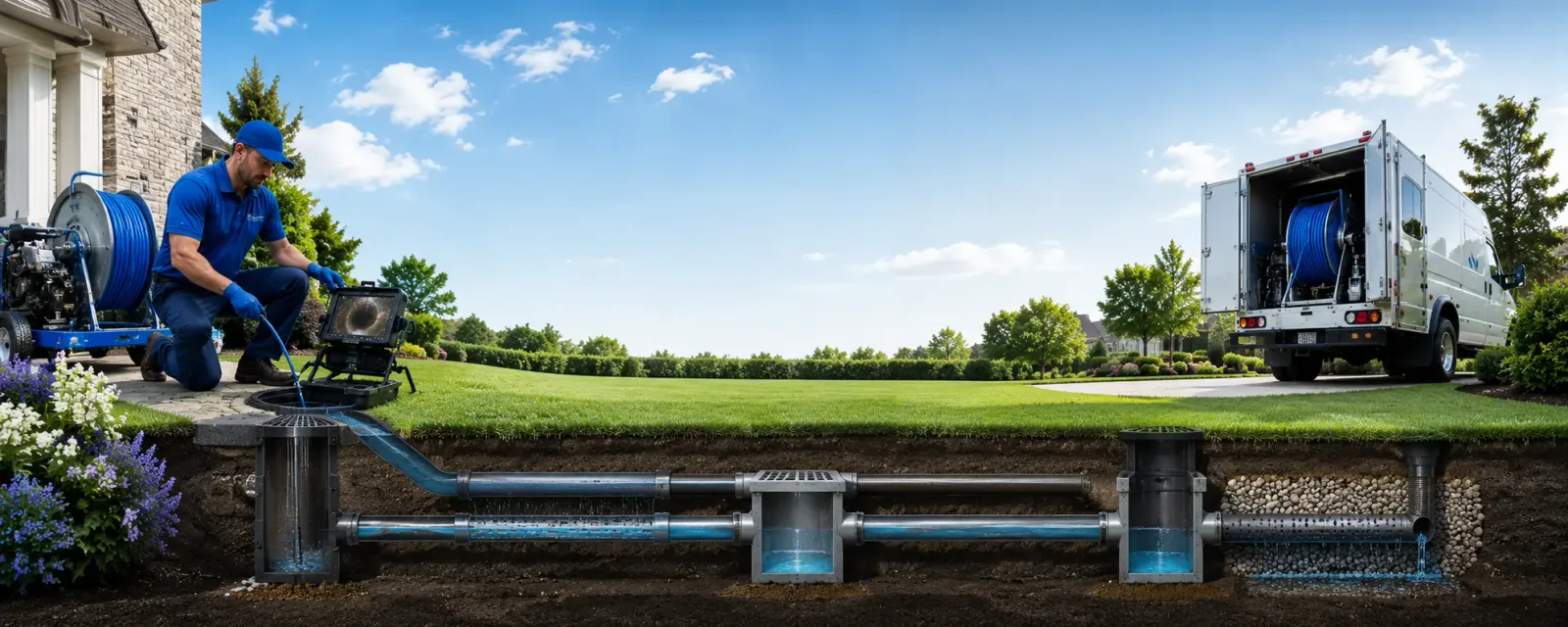 Outdoor drain cleaning information for Lignum, VA